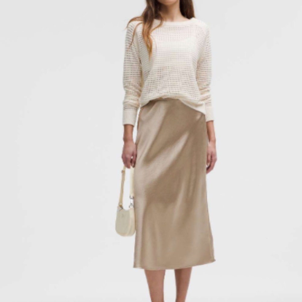 Lululemon Satin Midi Skirt (Sz. M)